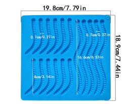 Molde silicona orugas
